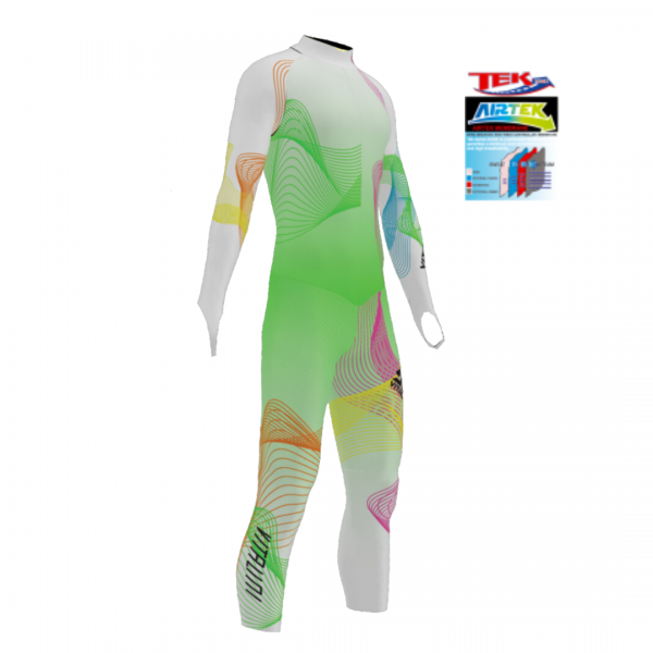 Combinaison AIRTECK Curve Green avec protections EB/VP46-CV